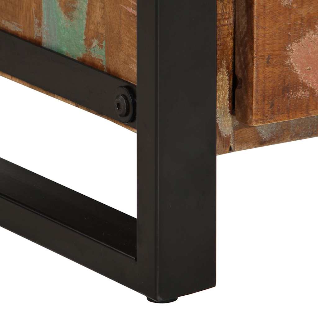 Schubladenschrank Mehrfarbig 40x40x75 cm Altholz Massiv